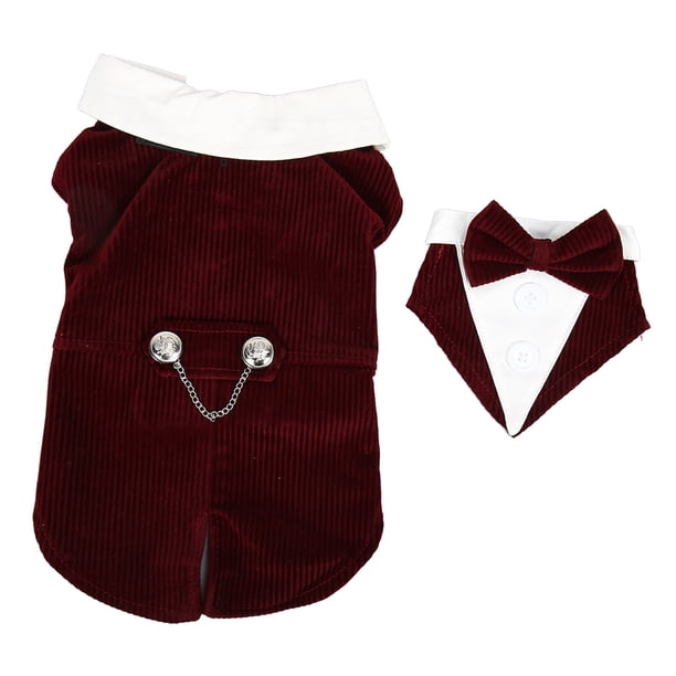 Traje de esmoquin formal para perro NikouMX Traje de boda para mascotas elegante Traje de pajarita