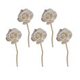 thumbnail image 1 of Light Grey Aroma Diffuser Reed Sticks for Perfume Diffusion 5 Pcs Fabric Flower Rattan Sticks, 1 of 9