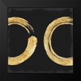 thumbnail image 2 of Roberts, Ellie 12x12 Black Modern Framed Museum Art Print Titled - Gold Zen Circle on Black II, 2 of 5