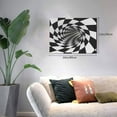 thumbnail image 2 of Daiia 3D Vortex Illusion Print Canvas Decorative Picture – 30x40in Artistic Wall Art, Ready-to-Hang Canvas Print for Living Room（Horizontal）, 2 of 6