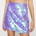 thumbnail image 2 of Yuanlong Womens Bodycon Skirts Shiny Sequin High Waist Mini Skirts Carnival Nightclub Party Event Lady Glam Short Skirts, 2 of 4