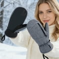 thumbnail image 3 of Insulated Ski Mittens for Extreme Cold Weather Windproof Thermal Gloves Winter Sport Accessories, 3 of 6
