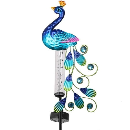

Atralife Solar Rain Gauge Waterproof Garden Gauge Stake Light