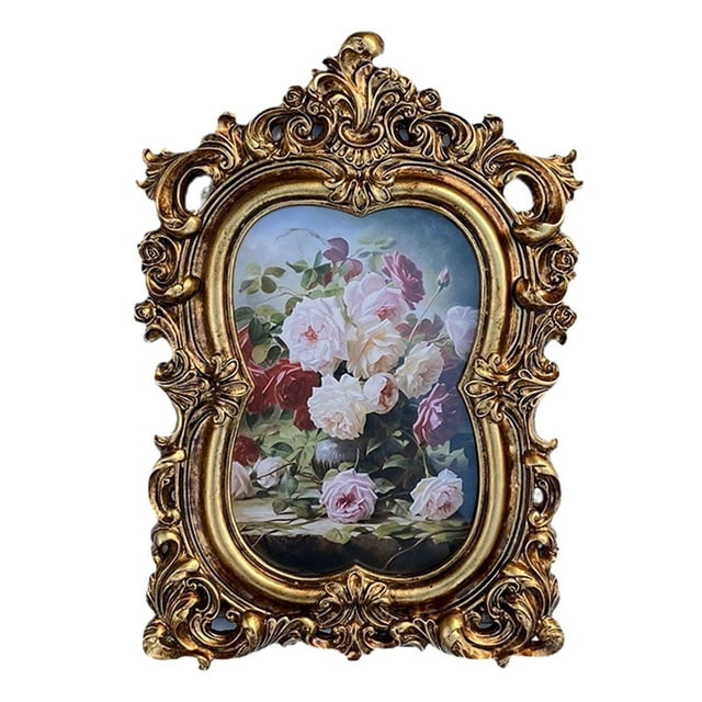 Ruiboury Vintage Photo Frame Resin Picture Frame Wall Living for Room Hanging Bedroom