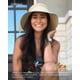 thumbnail image 5 of Sombrero de paja FURTALK para mujer, playa, sol, UV, UPF 80+, plegable, color caqui, 5 of 8