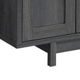 thumbnail image 3 of 47 Inch Serving Cabinet Buffet Sideboard Console, 4 Doors, 6 Shelves, Gray- Saltoro Sherpi, 3 of 6
