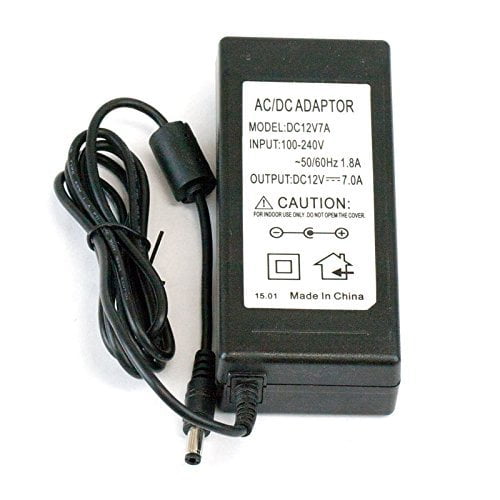 GW Security AC to DC Wall Power Supply Camera Adapter - 12V DC 7A, 5 ...
