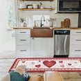 thumbnail image 4 of Kitchen Rug Red Gradient Love Sweet Valentine''s Day,Non Slip Bath Rugs Water Absorption Floor Doormat Lip Print Back,Washable Area Runner for Laundry Bathroom Living Room, 4 of 6