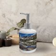 thumbnail image 3 of Ambesonne America Soap Dispenser & Toothbrush Holder Set, Mountain Lake Park West, 2 Pcs, Green Brown Blue, 3 of 6