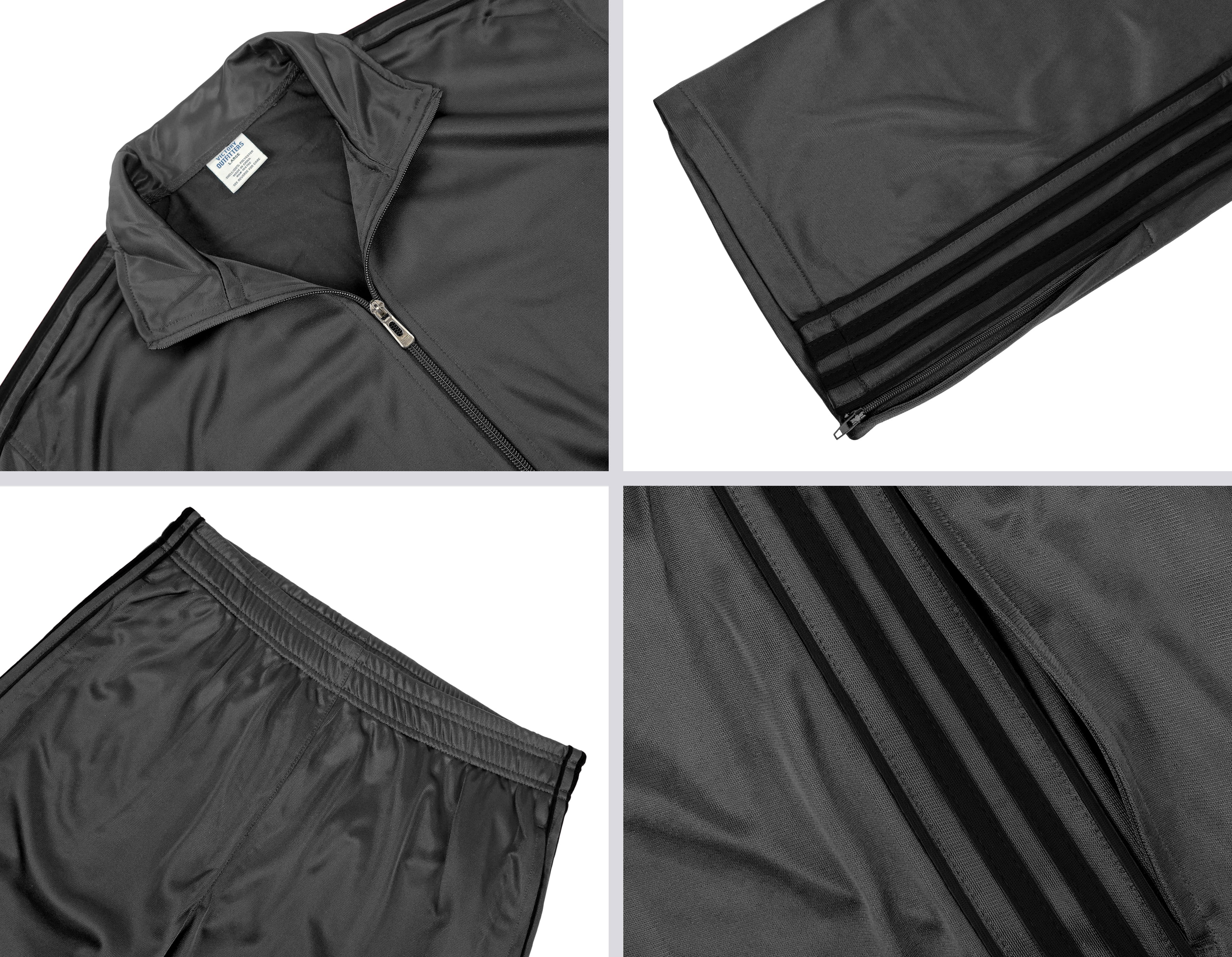 Victory Outfitters Men's Athletic Tricot Track Jacket and Victory Outfitters Men's Athletic Tricot Track Jacket and