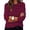 Red, variant on Graphic Tees for Women T-Shirts – Long Sleeve Shirt For Women Fall Striped Color Block T Shirts Casual Round Neck Regular Fitted Tees Tops Red M