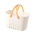 thumbnail image 2 of GUOOL Portable Shower Tote, Multipurpose Bin High Capacity Hollow Shower Yellow, 2 of 9