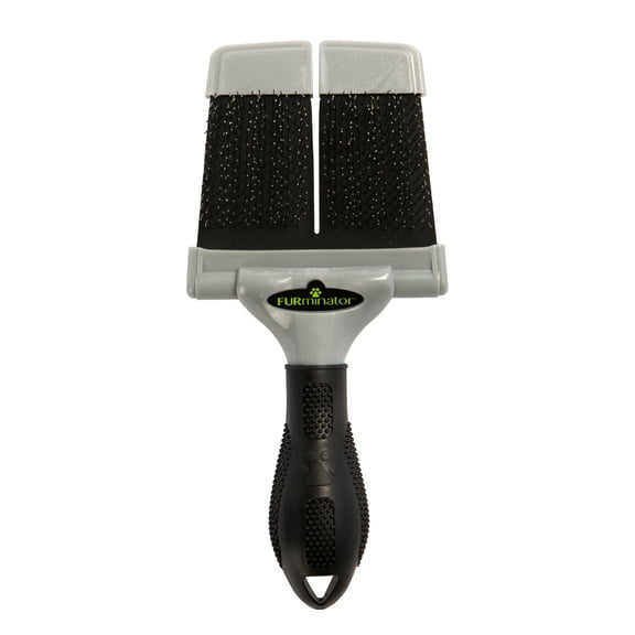 FURminator Soft Slicker Brush for Large Dogs with Silky or Wiry Coats