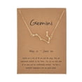 thumbnail image 3 of Collares de signo del zodiaco de estrella de cartón para mujer, gargantilla de cadena con dijes de cristal, 12 Constelaciones, regalo de joyería de cumpleaños, 3 of 4