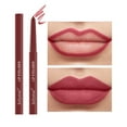 thumbnail image 1 of EZLIFE Juego de lápiz labial mate de color rojo natural de larga duración, resistente al agua P7F5, 1 of 7