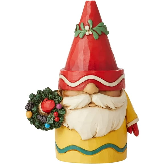 Jim Shore Trimmed In Color Polyresin Crayola Gnome Wreath 6011240