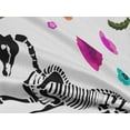 thumbnail image 4 of oneOone Velvet Light Pink Fabric Skull Craft Projects Decor Fabric Printed By The Yard 58 Inch Wide, 4 of 5