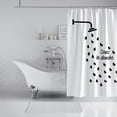 thumbnail image 4 of Jinsinto Shower Curtain Waterproof Shower Head pattern Shower Curtain 100X180CM, 4 of 5
