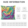 thumbnail image 5 of YINGXI Throw Pillow Covers Jester Hats Pillow Cases Masquerade Mask Decorative Cushion Covers for Sofa Couch 18x18in, 5 of 5