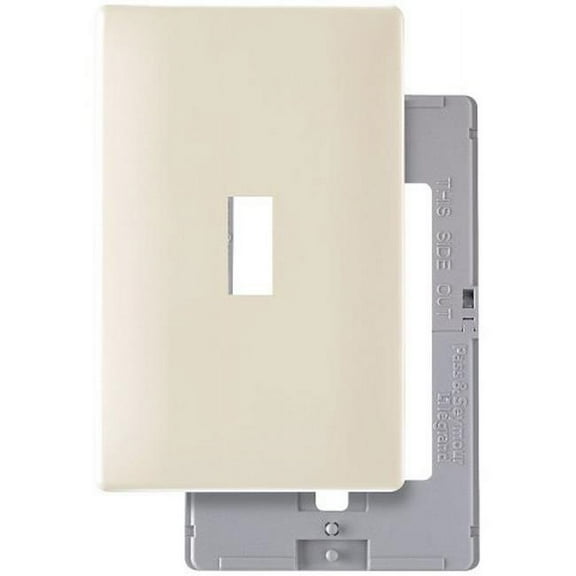 Pass & Seymour Almond 1 gang Plastic Toggle Wall Plate