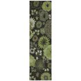 thumbnail image 2 of Addison Rugs Chantille Indoor/Outdoor Transitional Floral Green Machine Washable Runner Rug, 2'3" x 7'6", 2 of 8