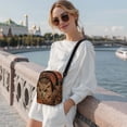 thumbnail image 2 of TSOVTHRID Owl Bohemia Floral Brown Print Small Crossbody Bag for Women Trendy Cell Phone Purse Wallet with Adjustable Strap Women's Shoulder Bag Handbags, 2 of 7