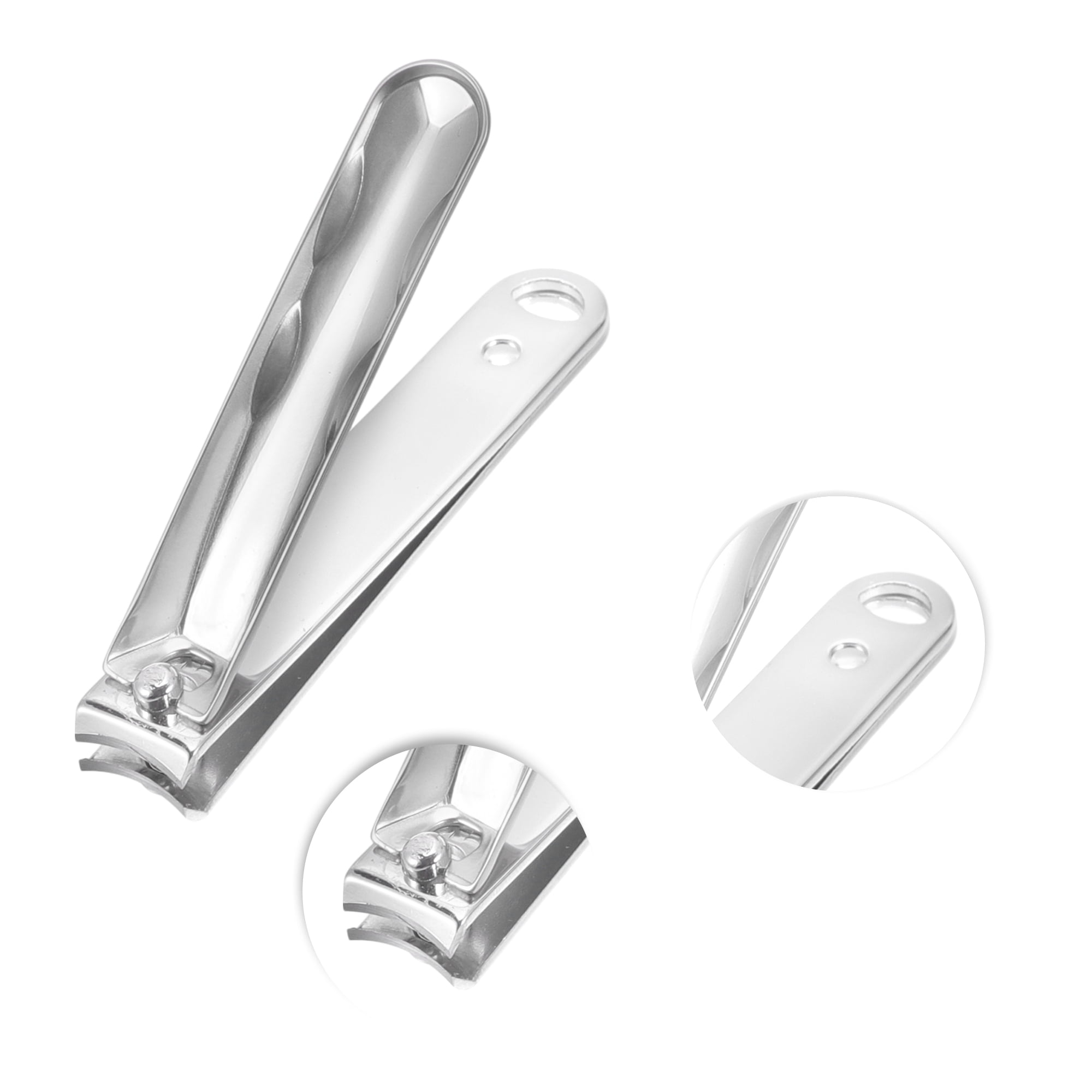 Unique Bargains 10pcs Carbon Steel Nail Clippers Set 3.15"x 0.55" Silver Tone