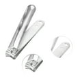 thumbnail image 3 of Unique Bargains 5-piece Set Wave Shaped Pattern Bag Nail Clippers Set Silver Tone, 3 of 7