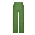 thumbnail image 4 of Resicozy Cargo Pants for Women Wide Leg Elastic High Waisted Lightweight Hiking Pants Casual Baggy Fashion Streetwear Y2k Pants Green S, 4 of 5