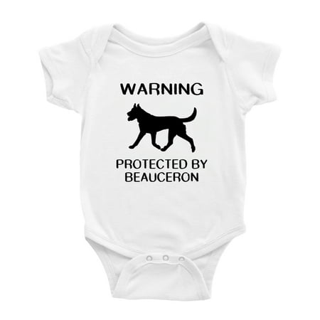 

Warning: Protected by A Beauceron Dog Funny Baby Rompers Baby Clothes (White 12-18 Months)