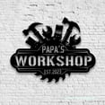 thumbnail image 4 of Craftnamesign Personalized Garage Metal Wall Art LED Light, Custom Workshop Name Sign, Gift for Dad, 4 of 5