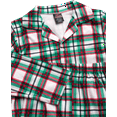 thumbnail image 2 of PJ's & Presents Boys' Christmas Pajamas - 2 Piece Plaid Flannel Coat Front Holiday Pajama Pants Set, 2 of 8