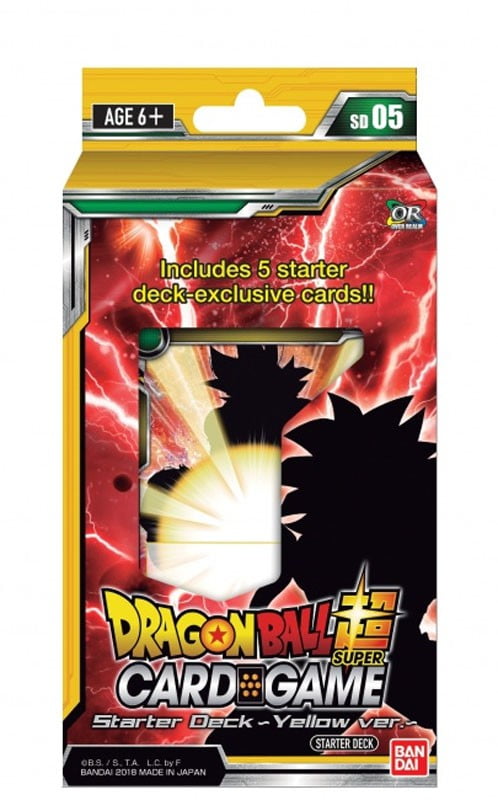 Dragon Ball Super Series 4 Series 4 Starter Deck Deck 5 Yellow Walmart Com