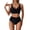Dark Blue, variant on Women's Bikini Swimsuit High Waisted Tummy Control Swimwear Push Up Bathing Suit Surfing Beach Two Piece