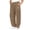 Khaki, variant on Chiccall Boys Girls Baggy Sweatpants Elastic Waist Wide Leg Lounge Sweat Pants Casual Versatile Joggers Track Pants with Zippers and Pockets