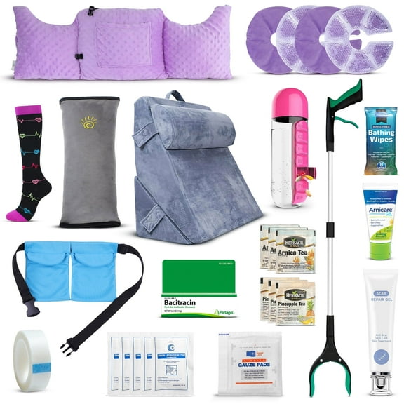 JDCare Mastectomy Plus Recovery Kit (26 pc set) – Post Surgery Comfort Supplies