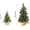 20cm/8in, variant on Mini Christmas Tree Artificial Mini Xmas Pine Tree Miniature Pine Christmas Tree with Linen Base for Christmas Decorations Indoor Home Kitchen Dining Table