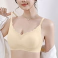 thumbnail image 4 of Amidoa T-Shirt Womens Bras Seamless Wireless Yellow Solid Bralette Bralettes for Women L, 4 of 6
