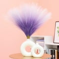 thumbnail image 6 of 10PCs Faux Pampas Grass, 21.65in Fluffy Artificial Colored Pampas Grass Short Blush Fake Pampas Stems Vase Filler Flower Arrangement for Home Wedding Centerpieces Boho Decor, 6 of 7