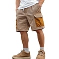 thumbnail image 4 of Xdzjlr Running Shorts For Men,Summer Work Pocket Retro Loose Running Shorts For Men, 4 of 7