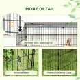 thumbnail image 5 of Resenkos Rabbit Hutch, Duck Cage Hutch,Rabbit Coop,73" Small Animal Playpen with with Roof for Rabbits, Chicken, Chinchillas, Green, 5 of 14