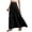 Black, variant on Summer Skirts for Women Solid Color Casual Maxi Skirt High Waist Flowy Pleated Long Skirt for Beach Vacation