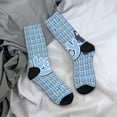 thumbnail image 5 of Masiiu Bluey Pattern Adult Crew Socks, Breathable Color-Block Mid-Calf Socks, Comfortable for Daily Wear and Sports, 5 of 6