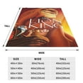 thumbnail image 3 of The Lion King Fleece Blanket Super Soft Cozy Throw Blanket Fuzzy Comfy Flannel Blanket Warm Plush Blankets And Throws For Couch, Sofa, Bed 80"X60", 3 of 7