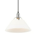 thumbnail image 2 of Orwell 1-Light Pendant in Chrome with Opal Glass, 2 of 3
