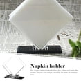 thumbnail image 6 of 2 PCS Napkin Holder Plaid Paper Napkins Cocktail Stand Guest Towel Basket Acrylic, 6 of 6
