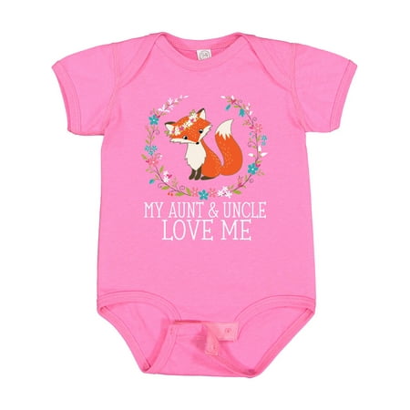 

Inktastic My Aunt and Uncle Love Me Fox for Niece Gift Baby Girl Bodysuit