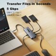 thumbnail image 4 of Concentrador USB-C 10 en 1 4K 60 Hz, Puerto USB-C A Ethernet, PD, 100 W, Ranura para Tarjeta SD/TF para Portátil y Tableta., 4 of 10