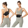 thumbnail image 2 of HAHDAXIA HVJCEZ Sacs Banane pour Femmes Hommes, Sac de Taille Mode Mini Bandoulière Ajustable pour Course, Randonnée et Voyage, Noir, 2 of 6