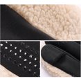 thumbnail image 5 of TIEVOSA Womens Autumn Winter Color Block Thickened Teddy Cycling Anti Touchscreen Gloves（Coffee）, 5 of 5